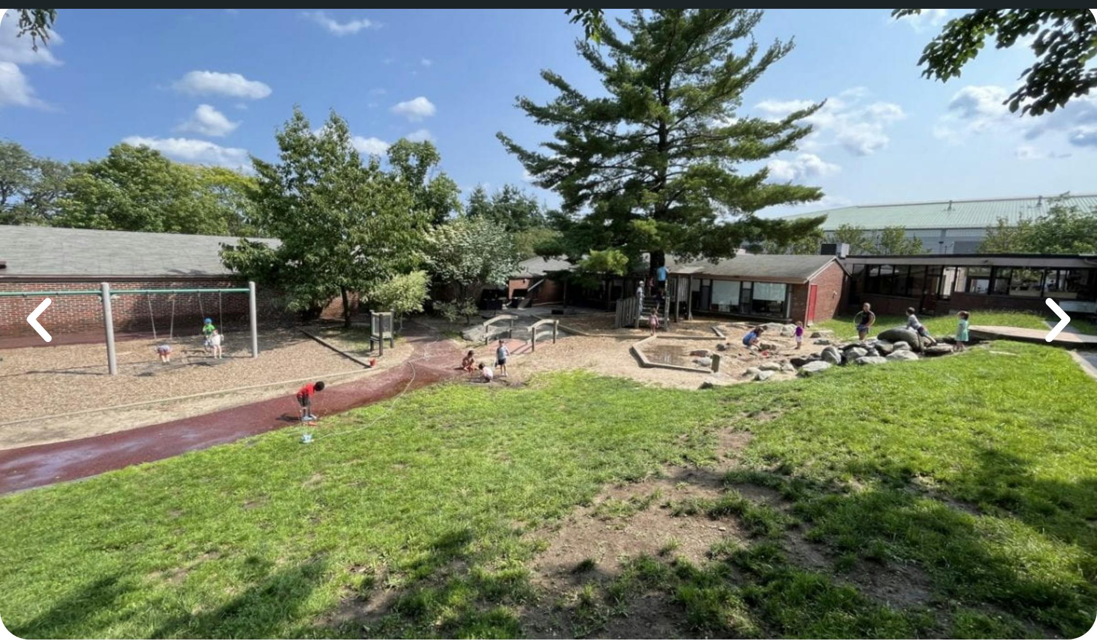 Children playing on a sunny playground
