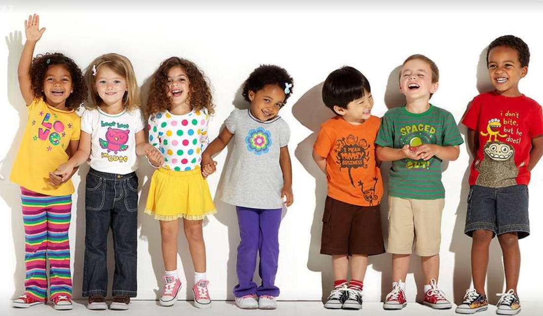 Group of children standing together