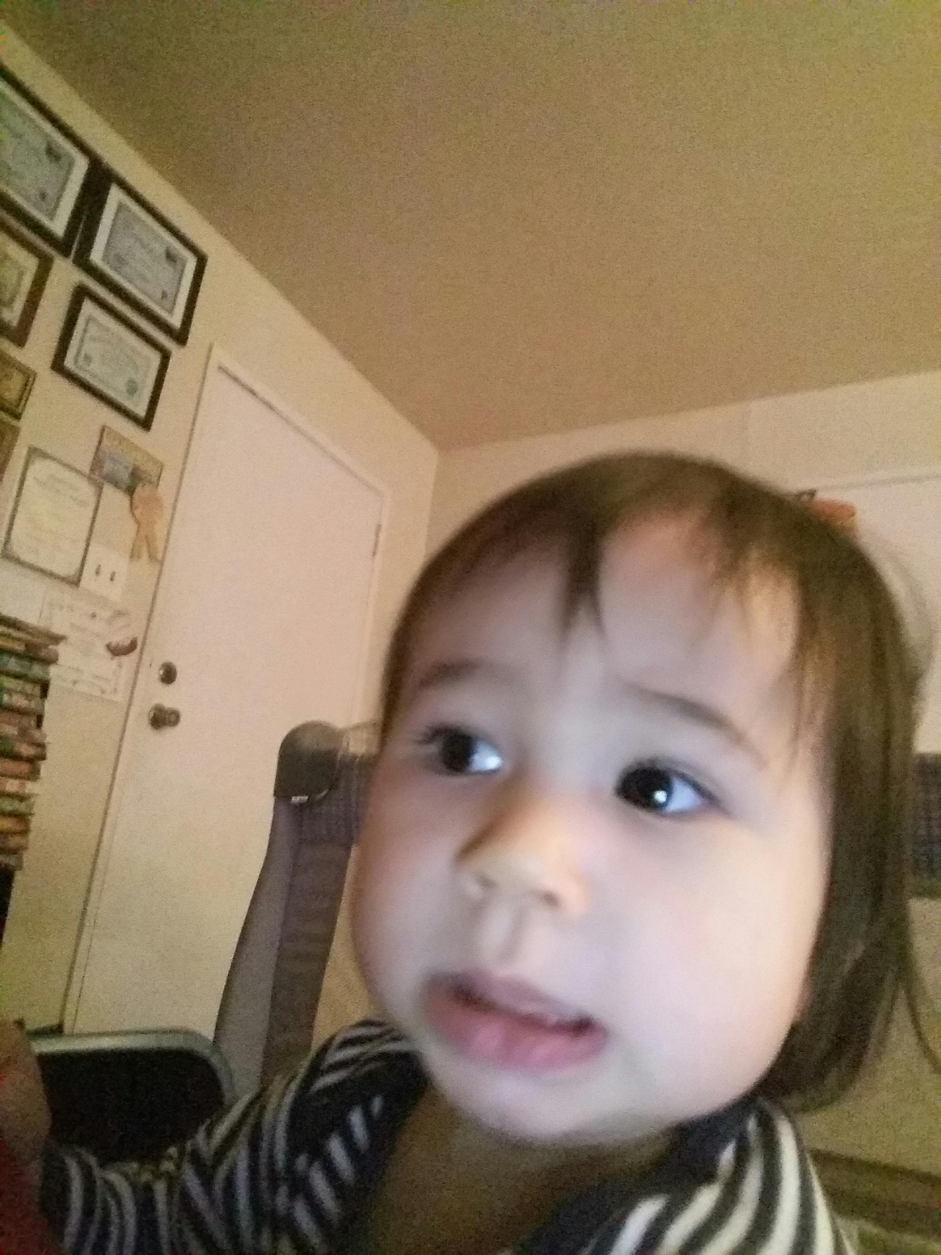 Child looking to the side