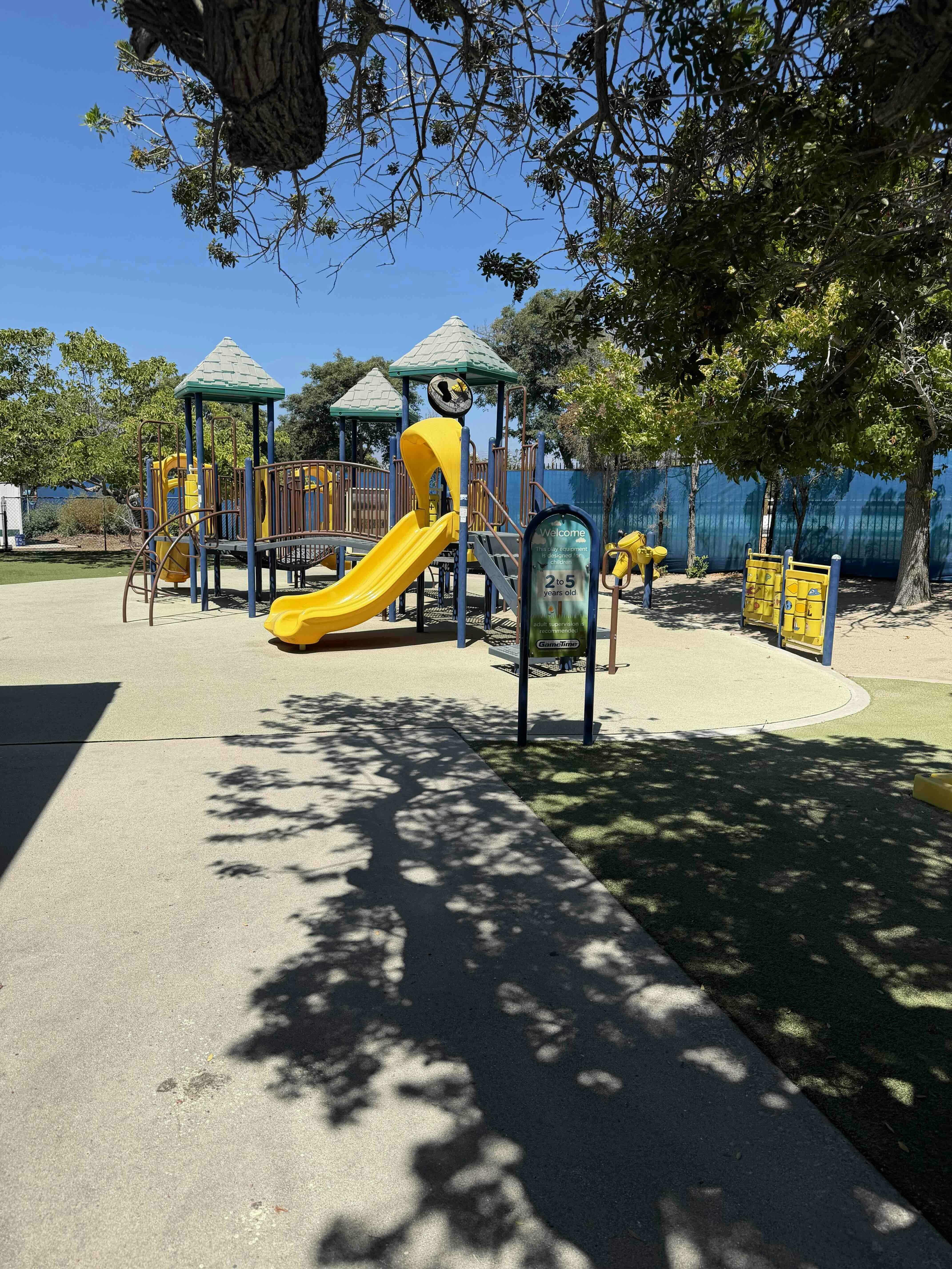 Playground equipment for children aged 2 to 5 years