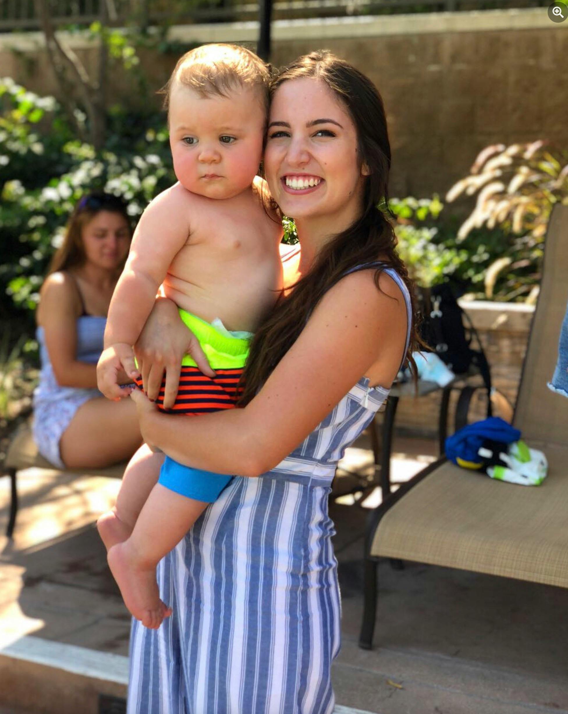 Person holding a child