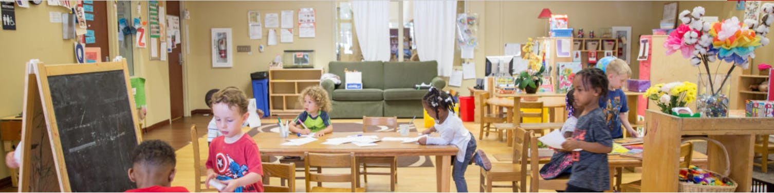 Children in a classroom