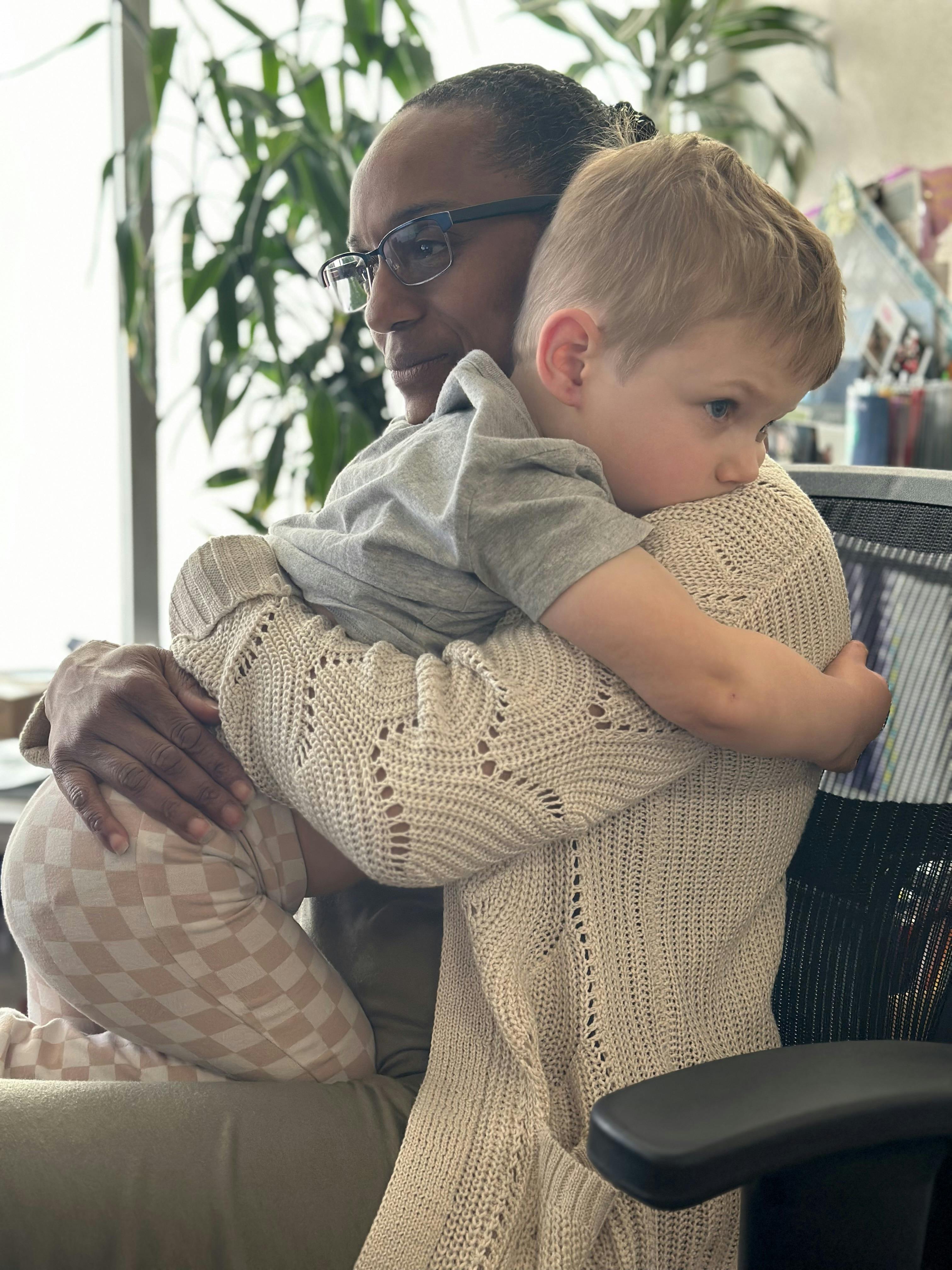 Person holding a child