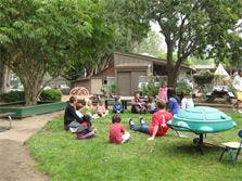 People sitting on grass outdoors