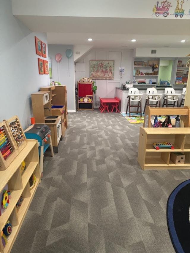 Playroom with children's furniture and toys