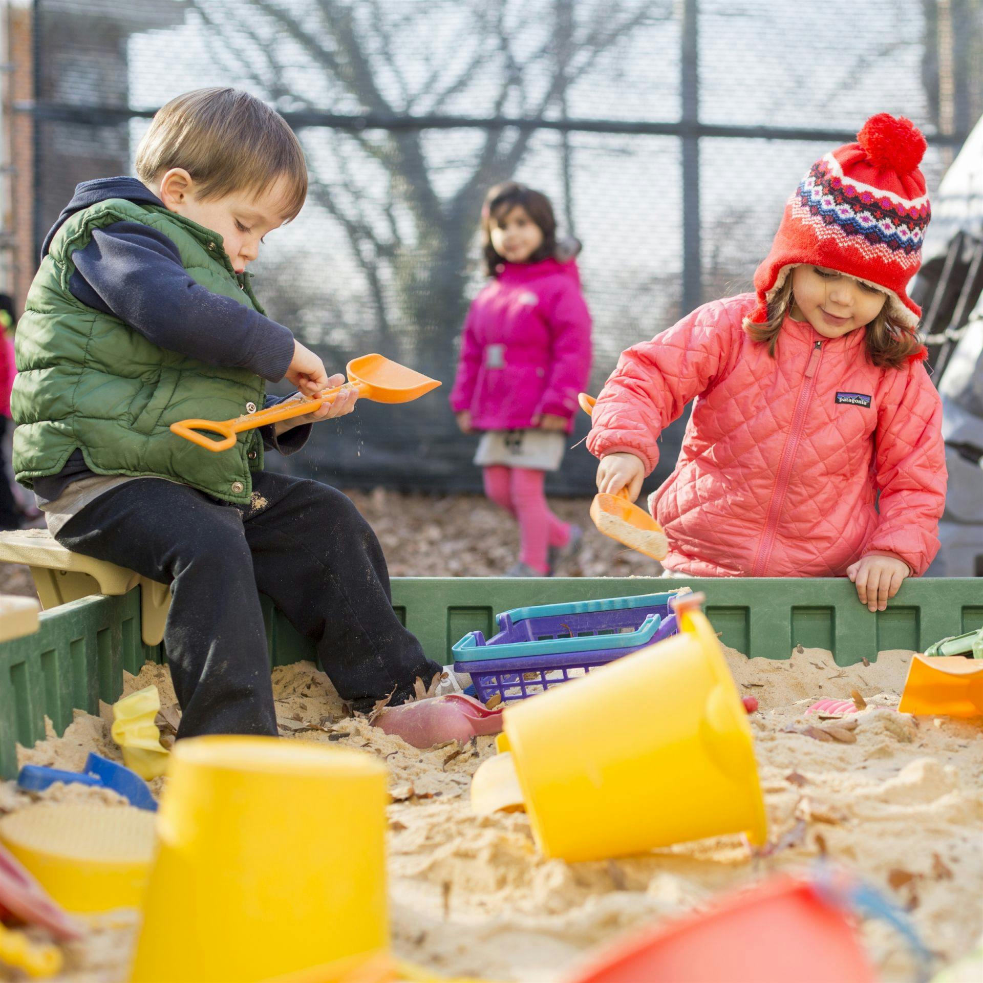 Children playing in a sandbox
