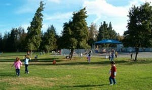 Children playing in a park