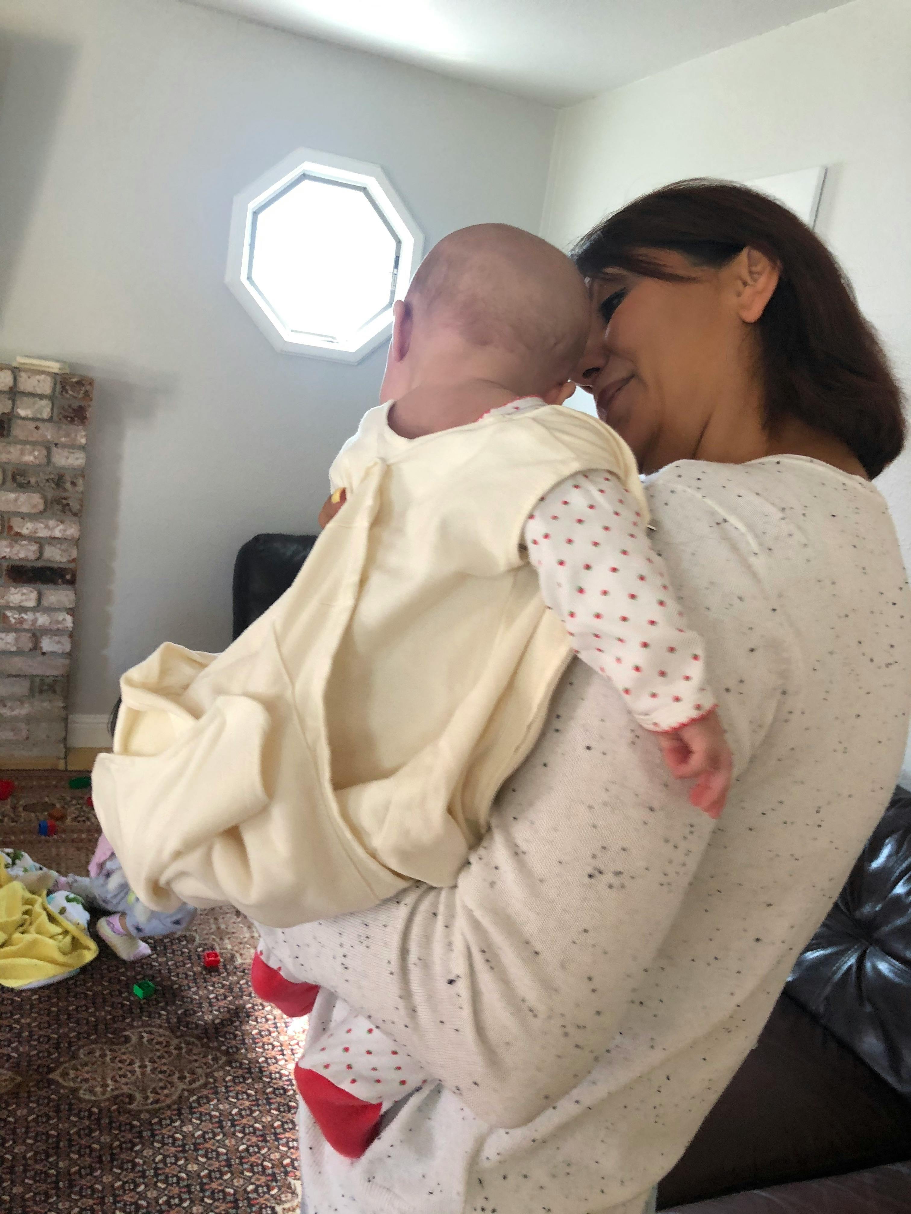 Person holding a child