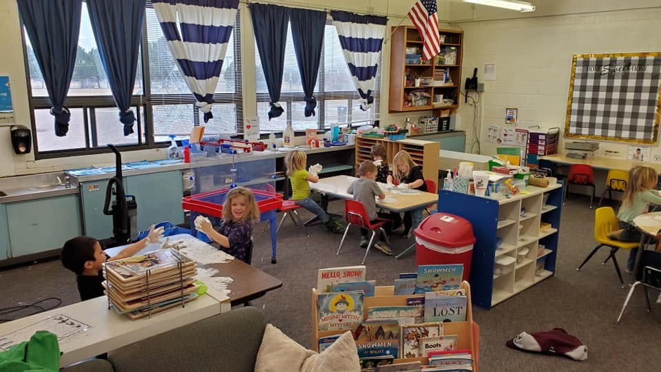 Children in a classroom