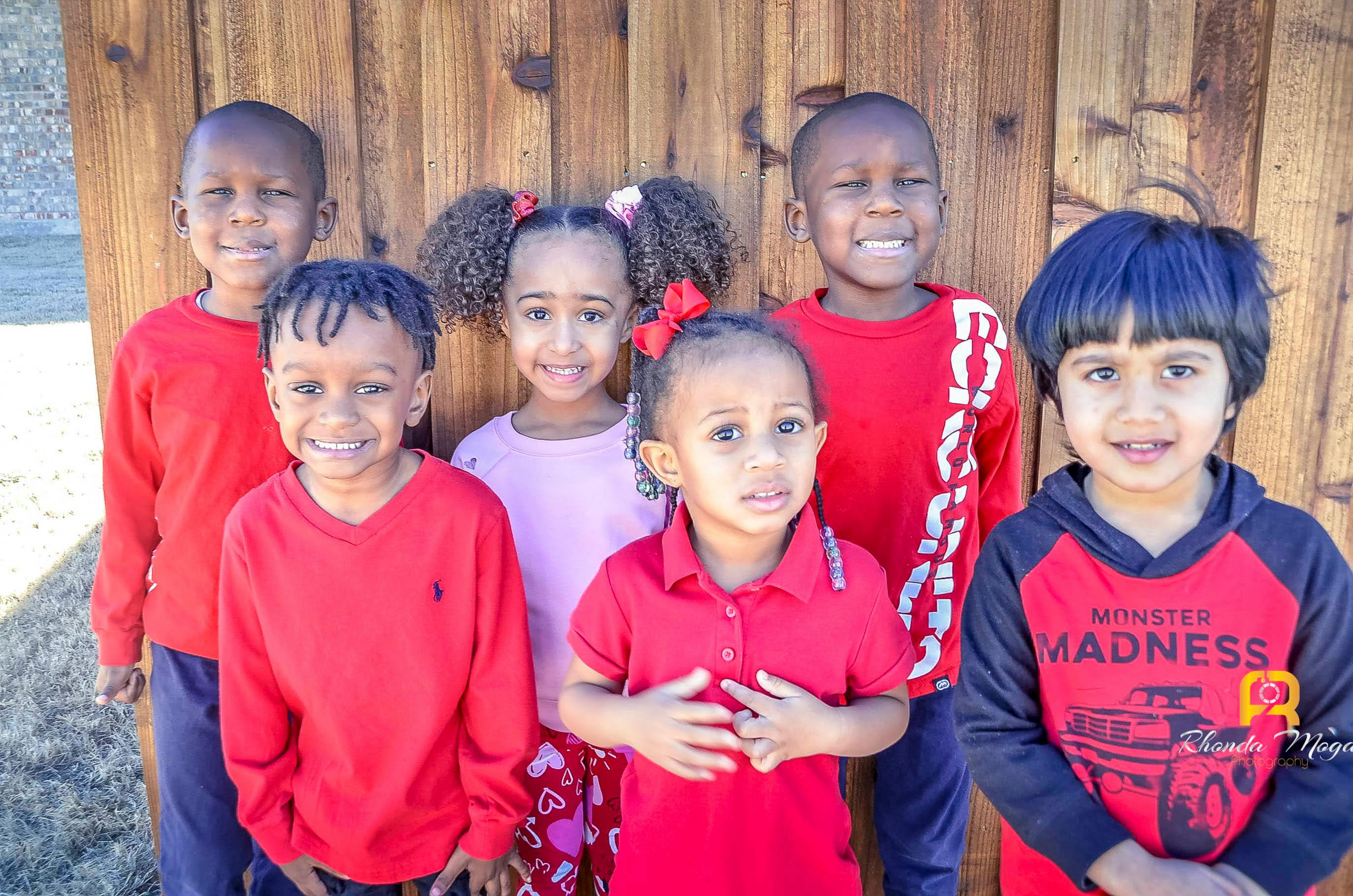 Group of children standing together