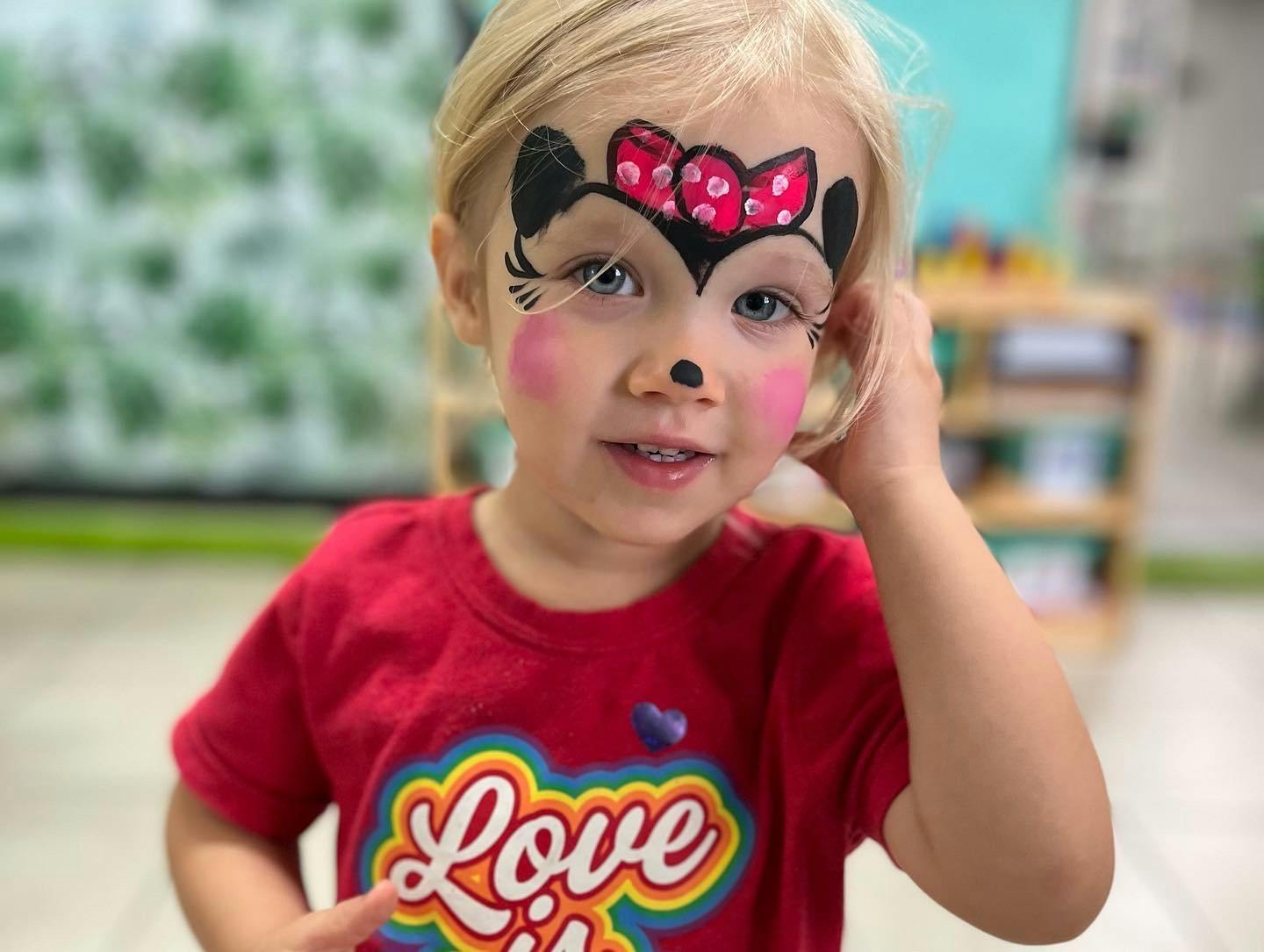 Child with face paint