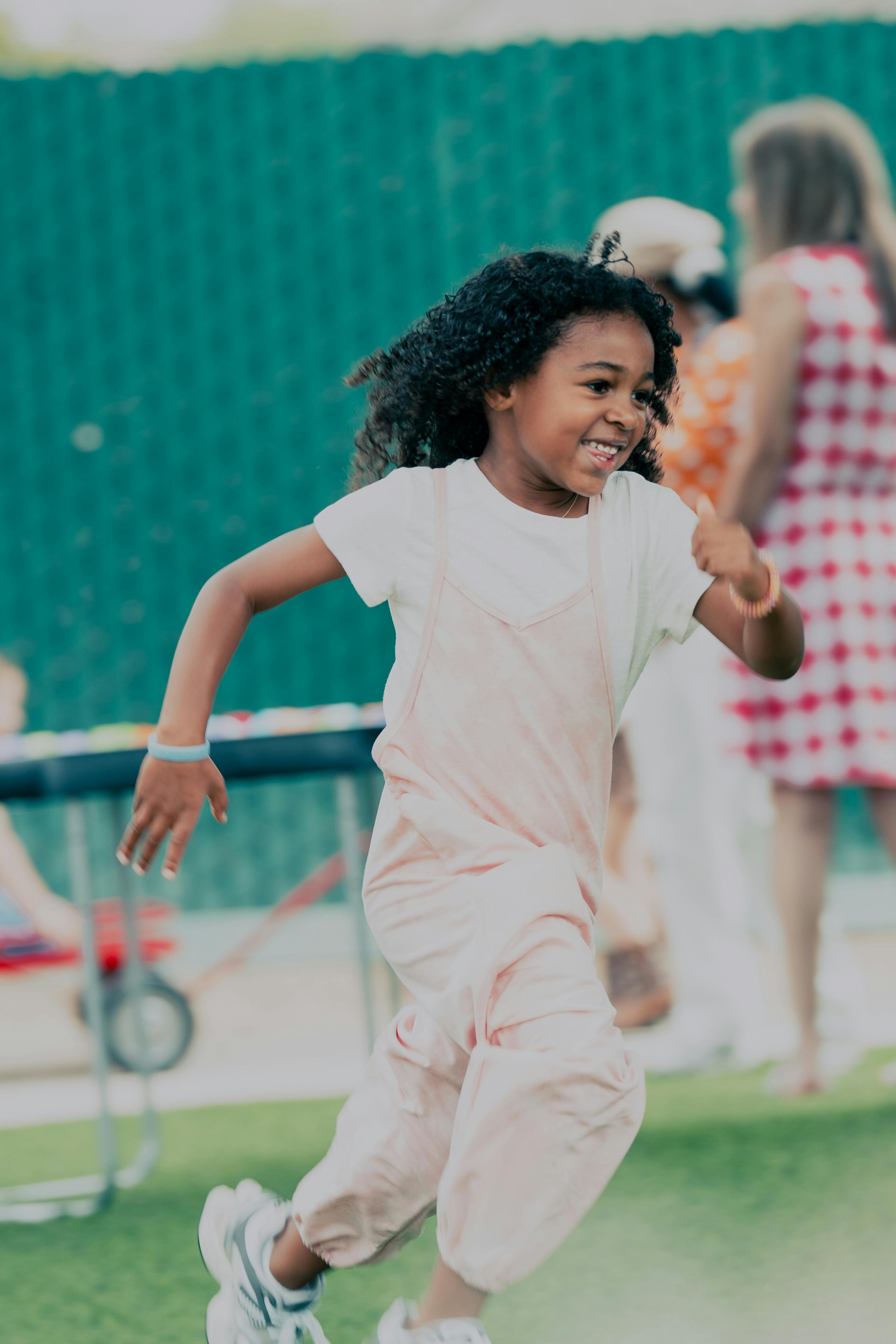 Child running outdoors