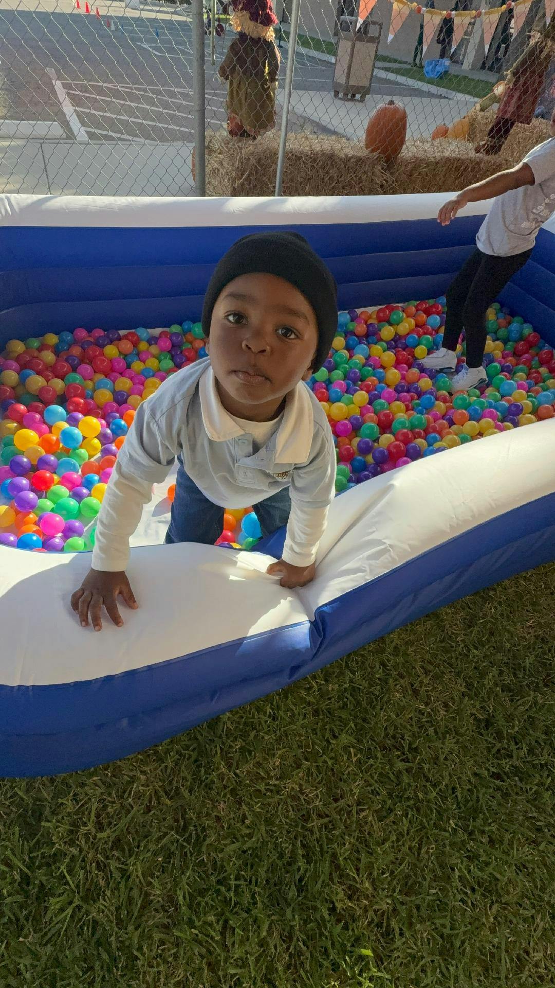 Child in a ball pit