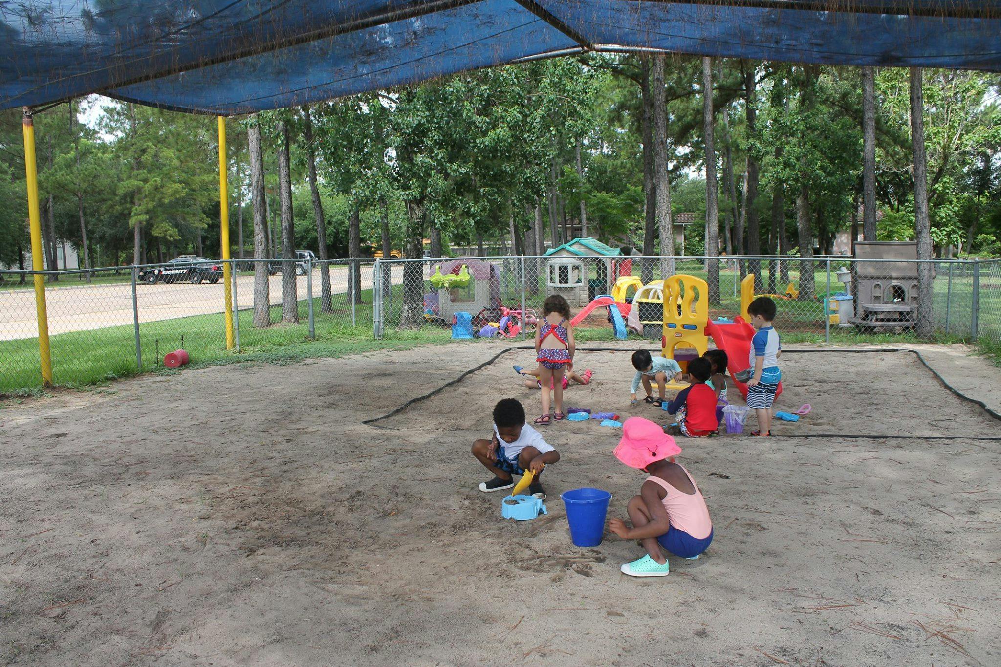 Children playing in a sandbox