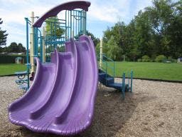 Playground with purple slides