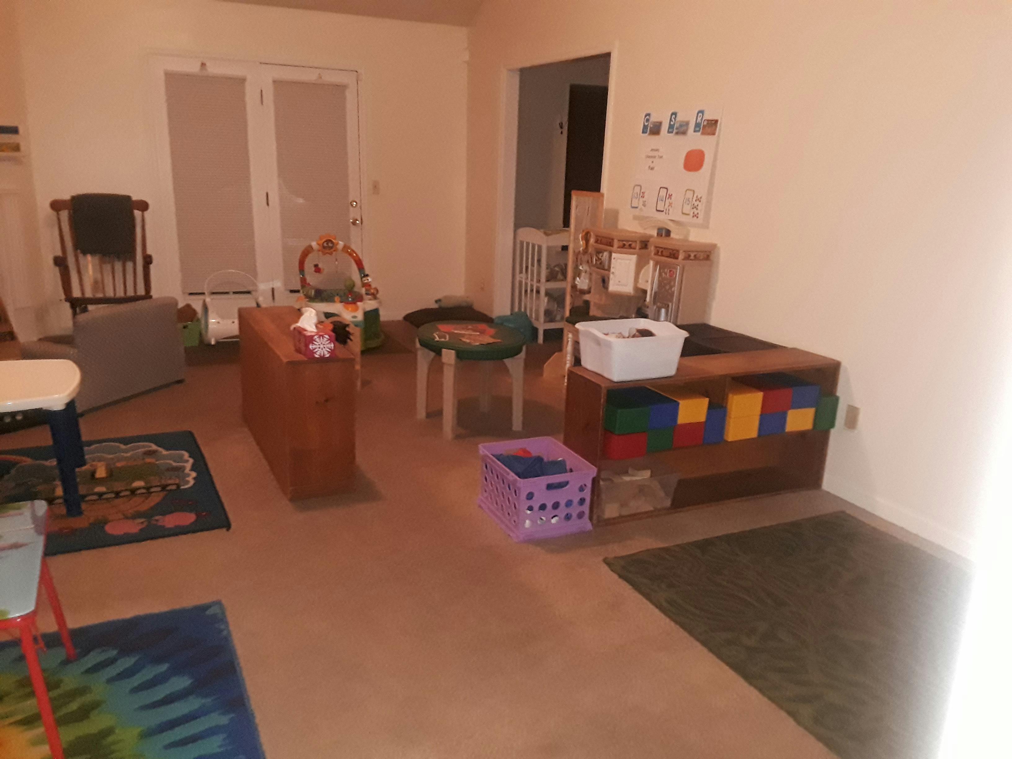 Room with children's furniture and toys