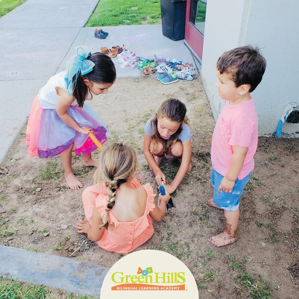 Children playing in dirt