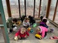 Children playing in a sandbox
