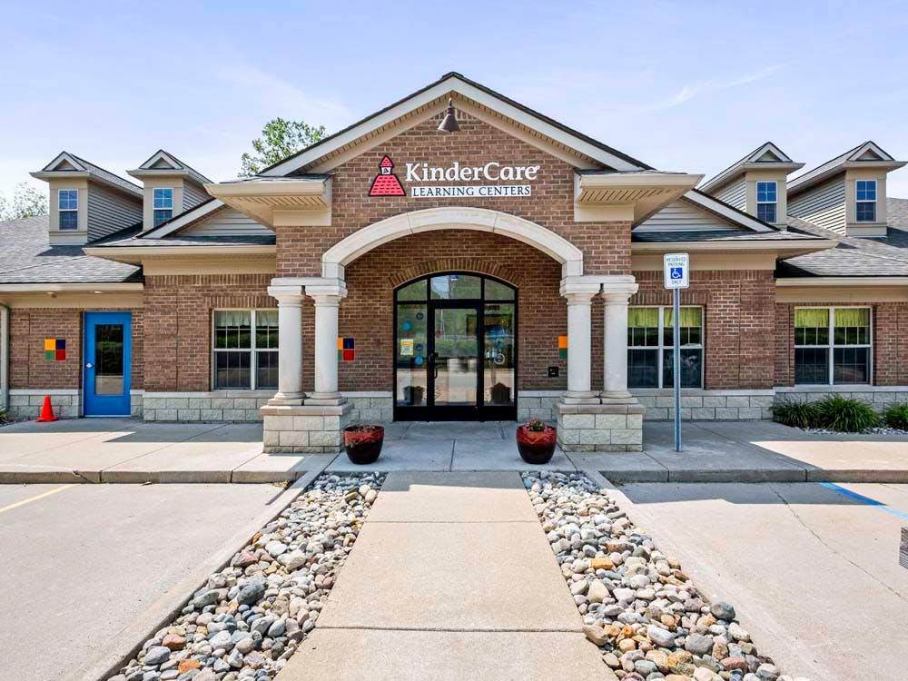KinderCare Learning Centers building with brick facade and arched entrance