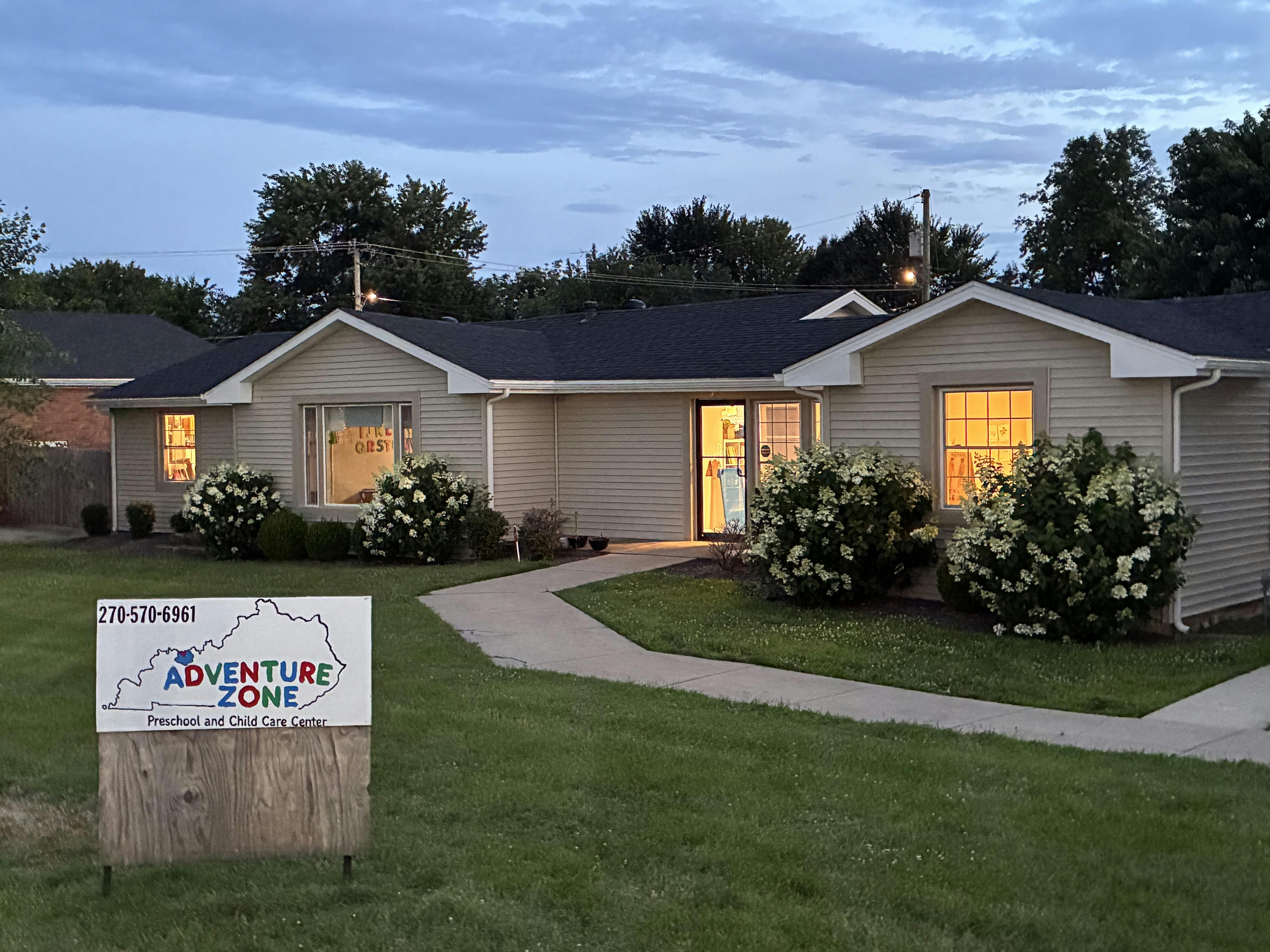 Adventure Zone preschool and child care center building exterior