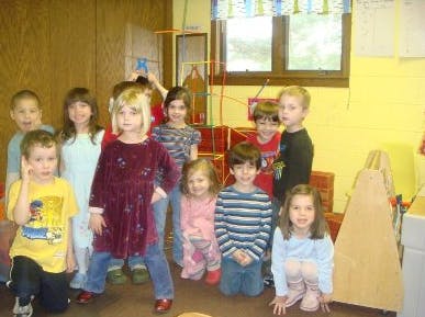 Group of children in a classroom