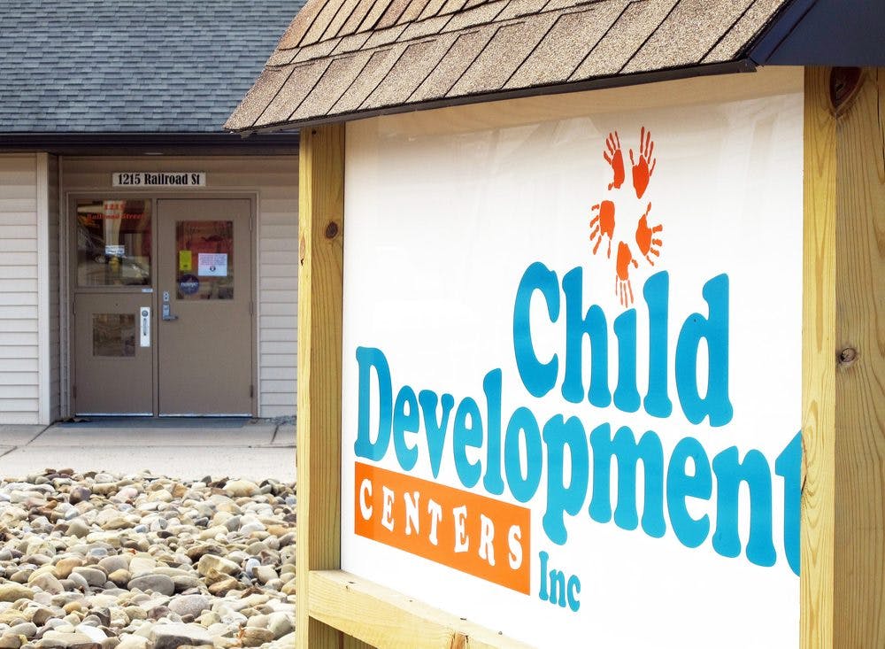 Child Development Centers Inc sign outside a building