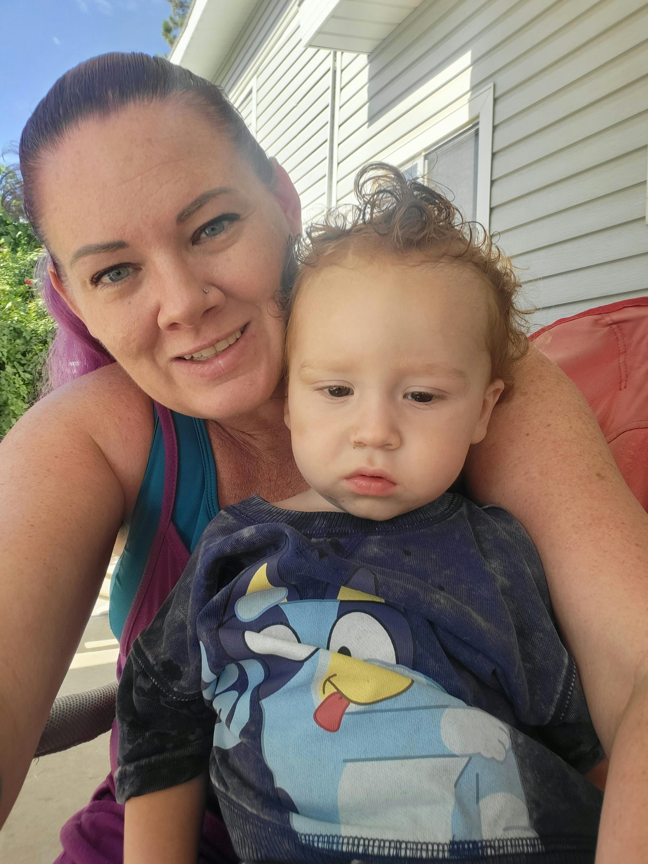 Person holding a child