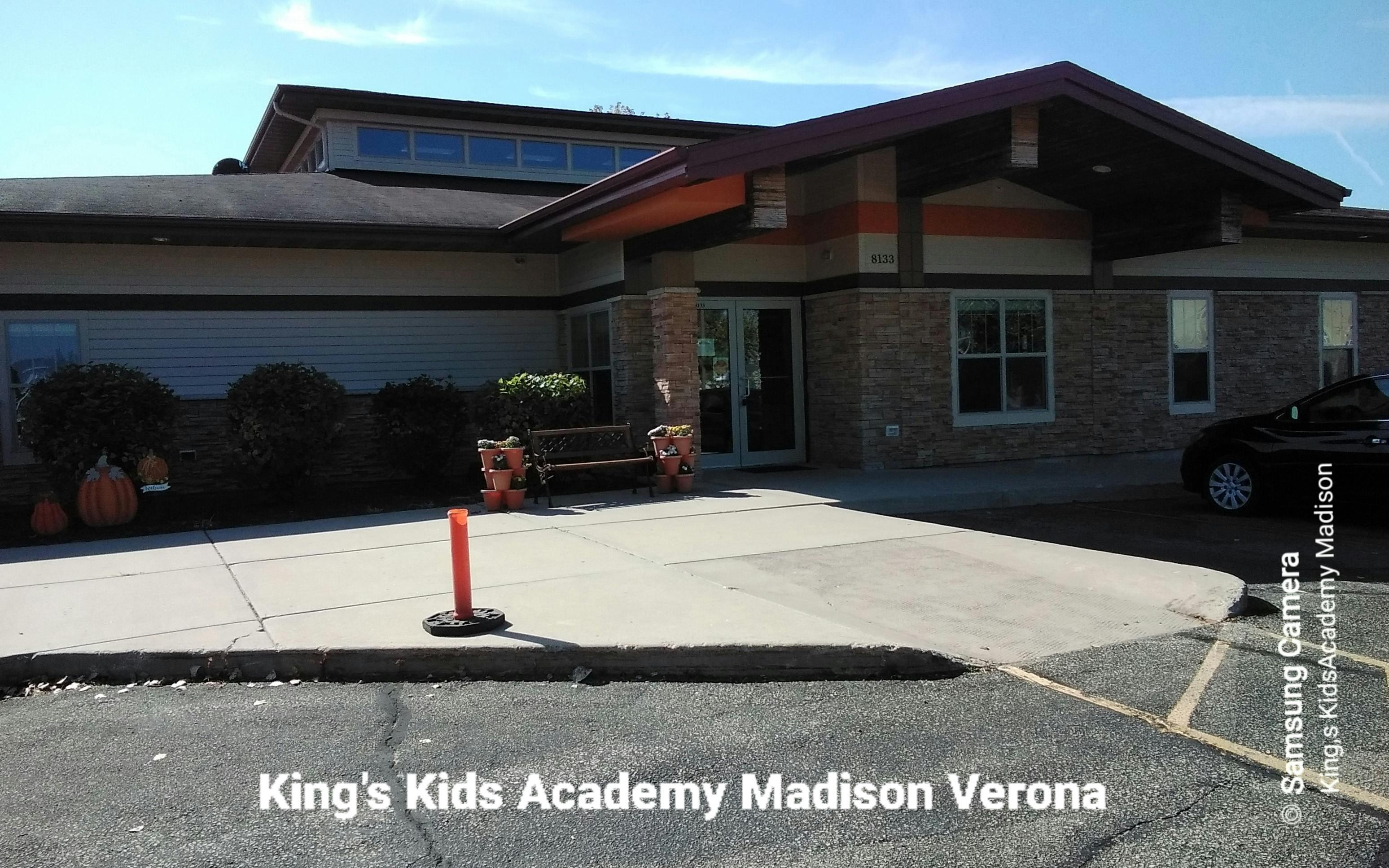 Exterior entrance of King s Kids Academy Madison Verona