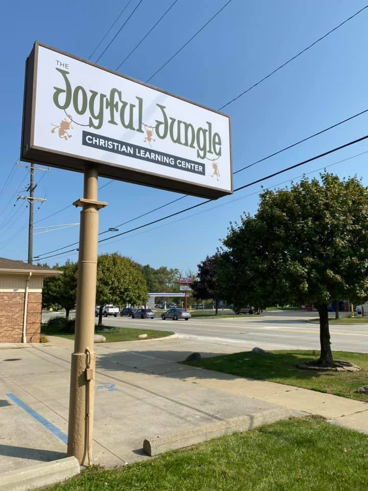 Sign for The Joyful Jungle Christian Learning Center