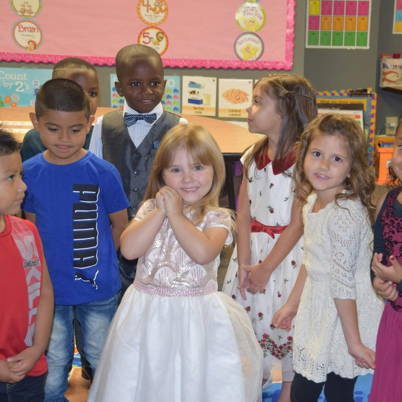 Group of children standing together