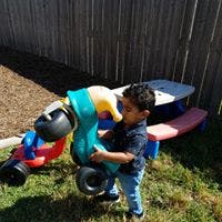 Child playing with a toy