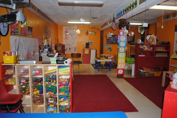 Classroom with toys and learning materials