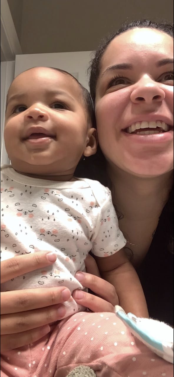 Person holding a child