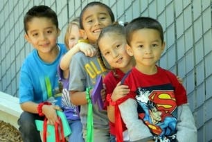 Group of children standing together