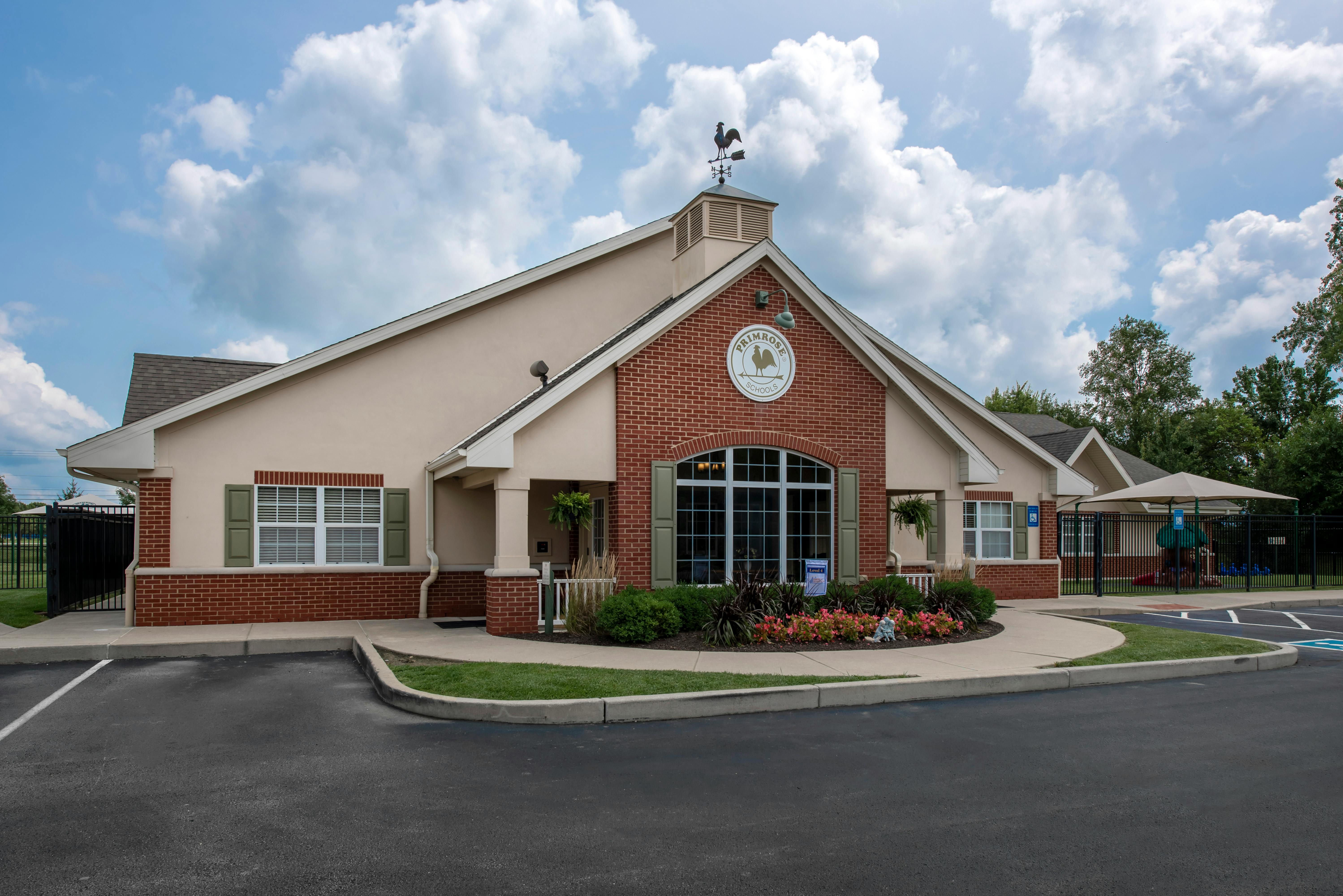 Exterior of Primrose Schools building with a rooster weathervane