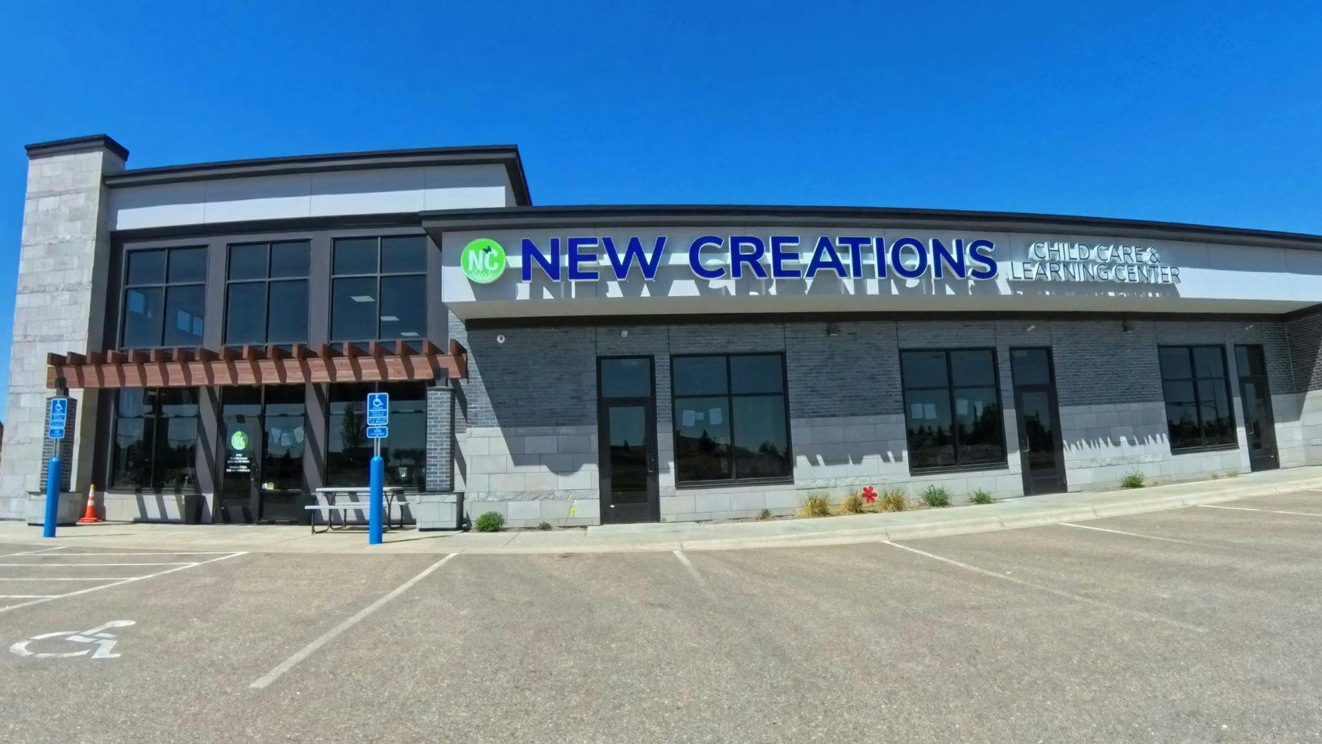 Exterior of New Creations Child Care and Learning Center building