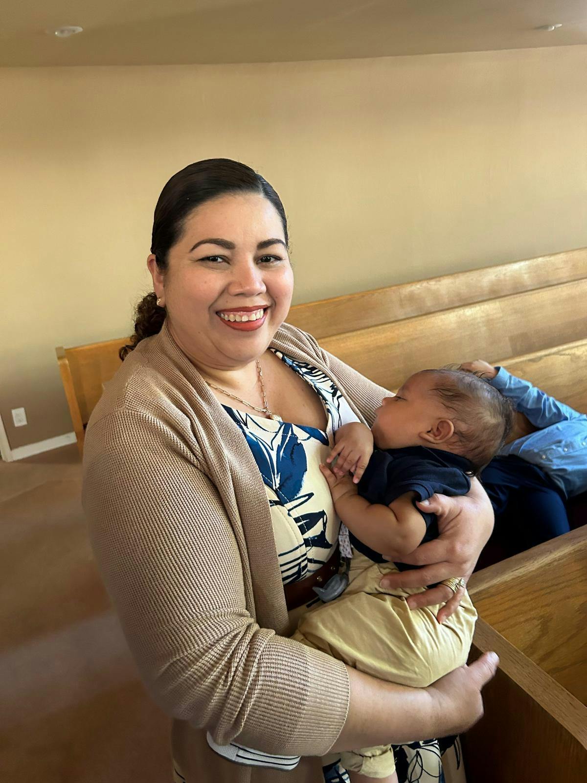 Person holding a child