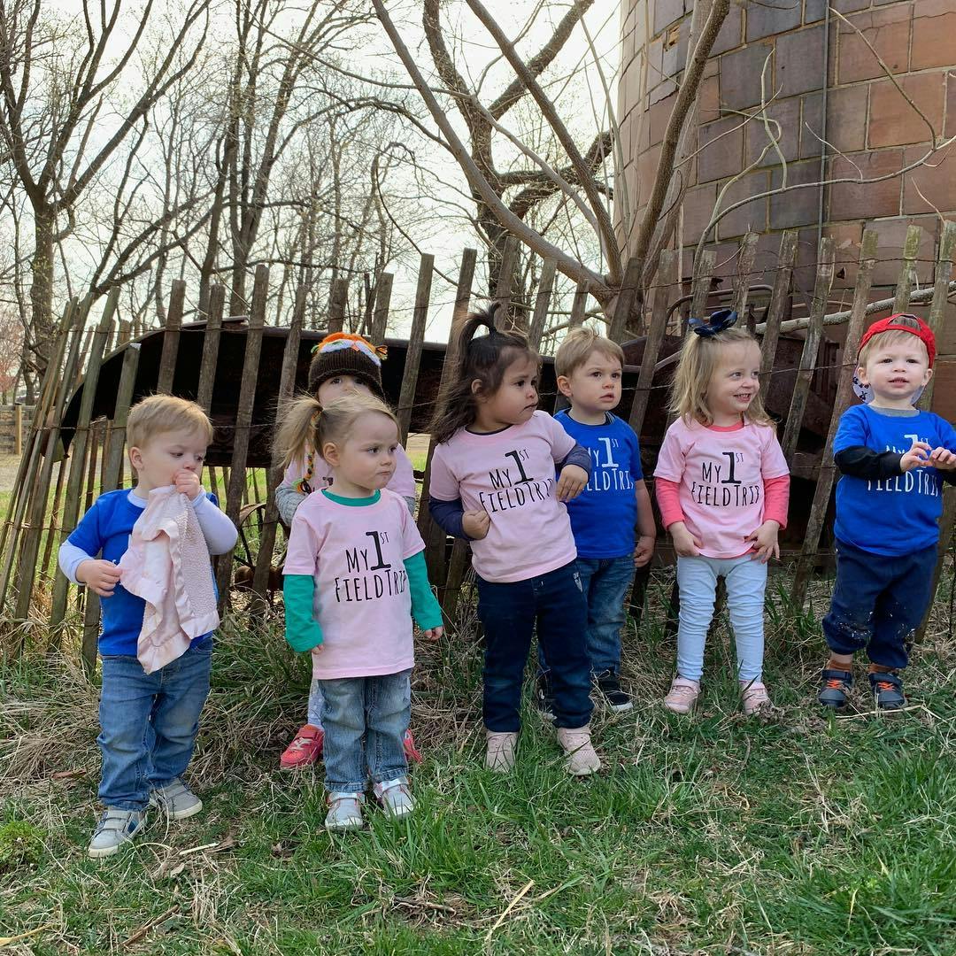 Group of children standing outdoors