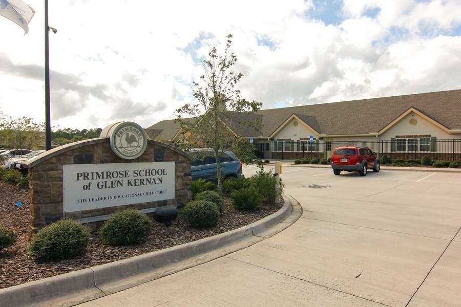 Primrose School of Glen Kernan sign in front of a building