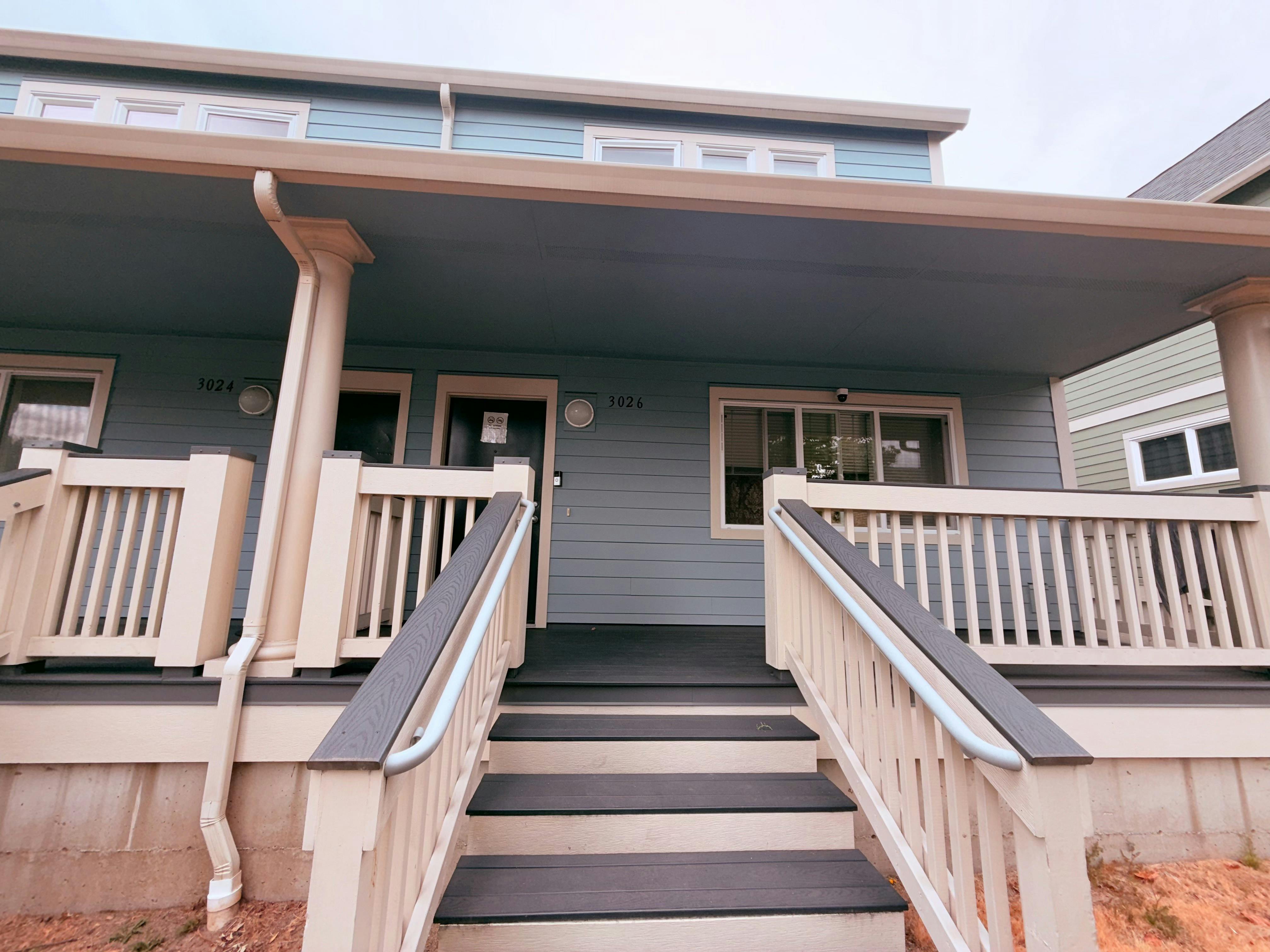 Front porch and stairs of a house
