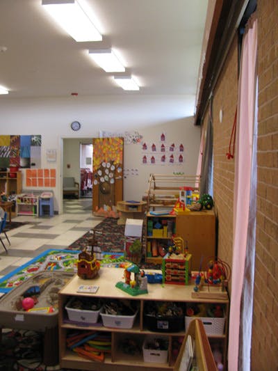 Classroom with toys and learning materials