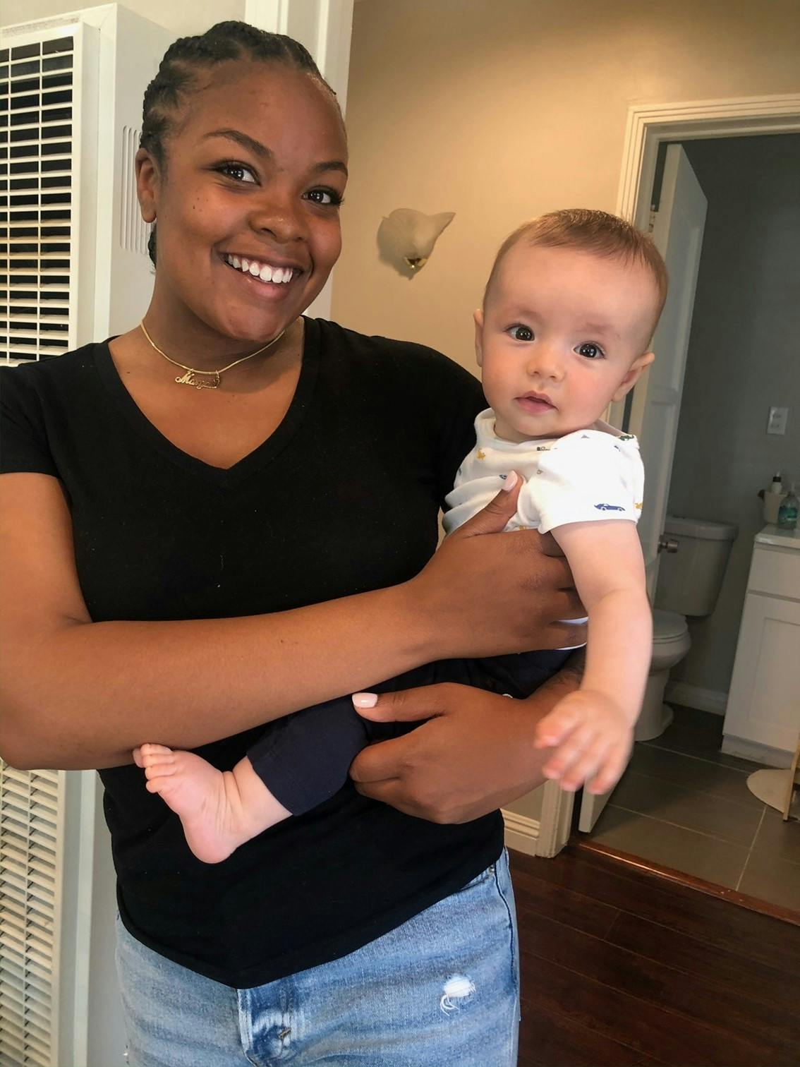 Person holding a child