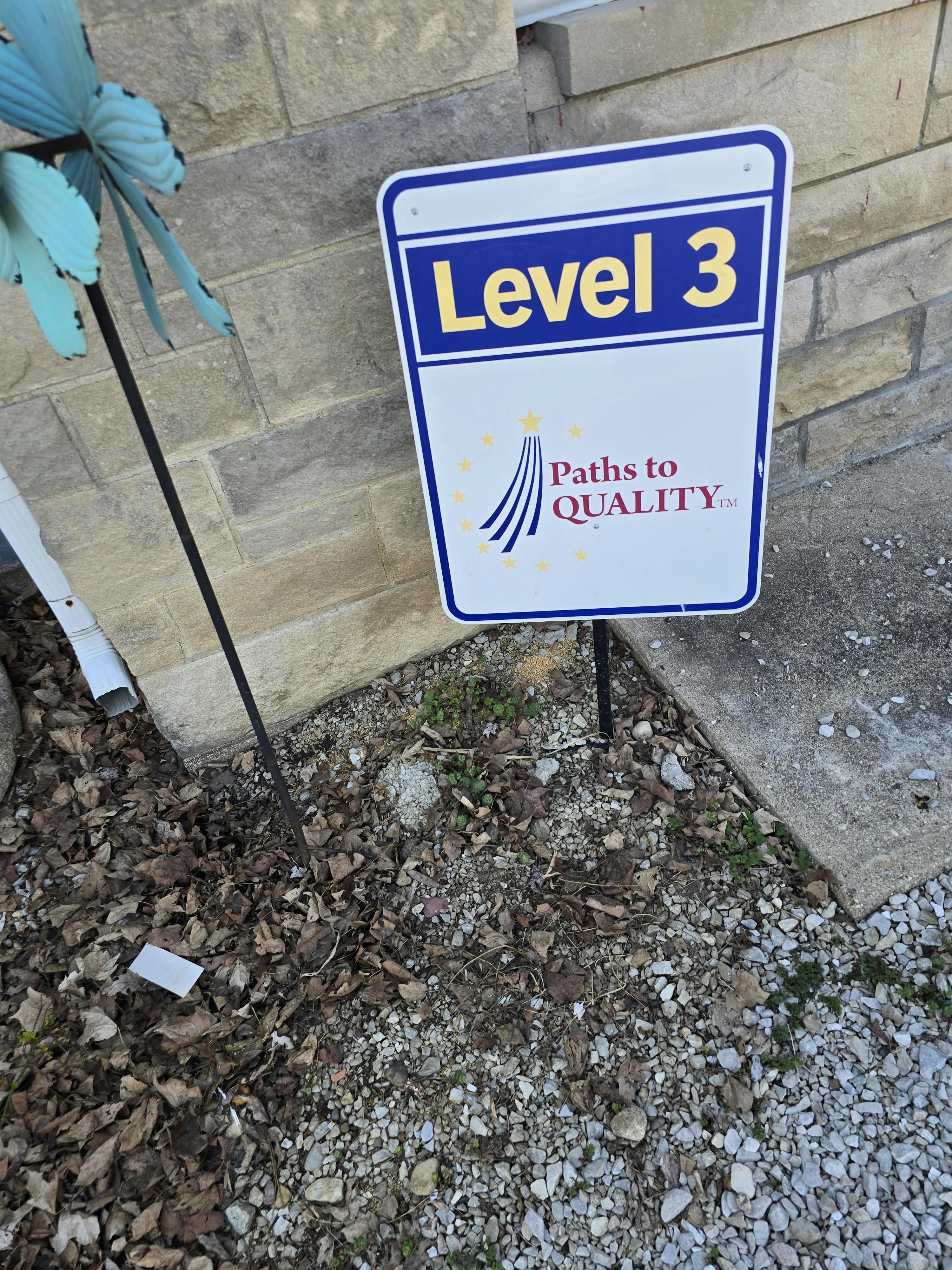 Sign for Paths to Quality Level 3