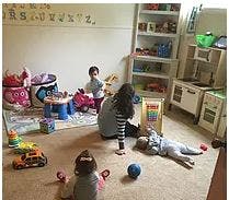 Children playing with toys in a room