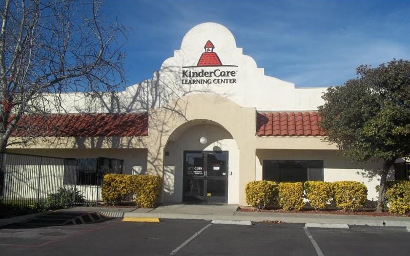 KinderCare Learning Center building facade with a Spanish Colonial facade
