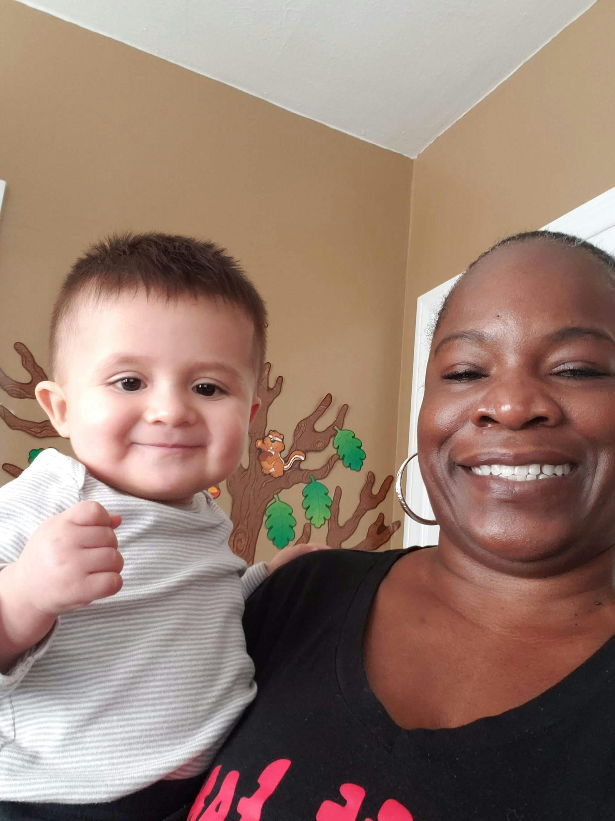 Person holding a child