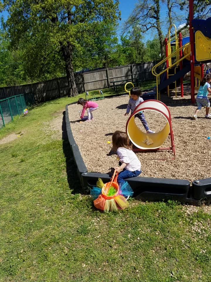 Children playing on a playground