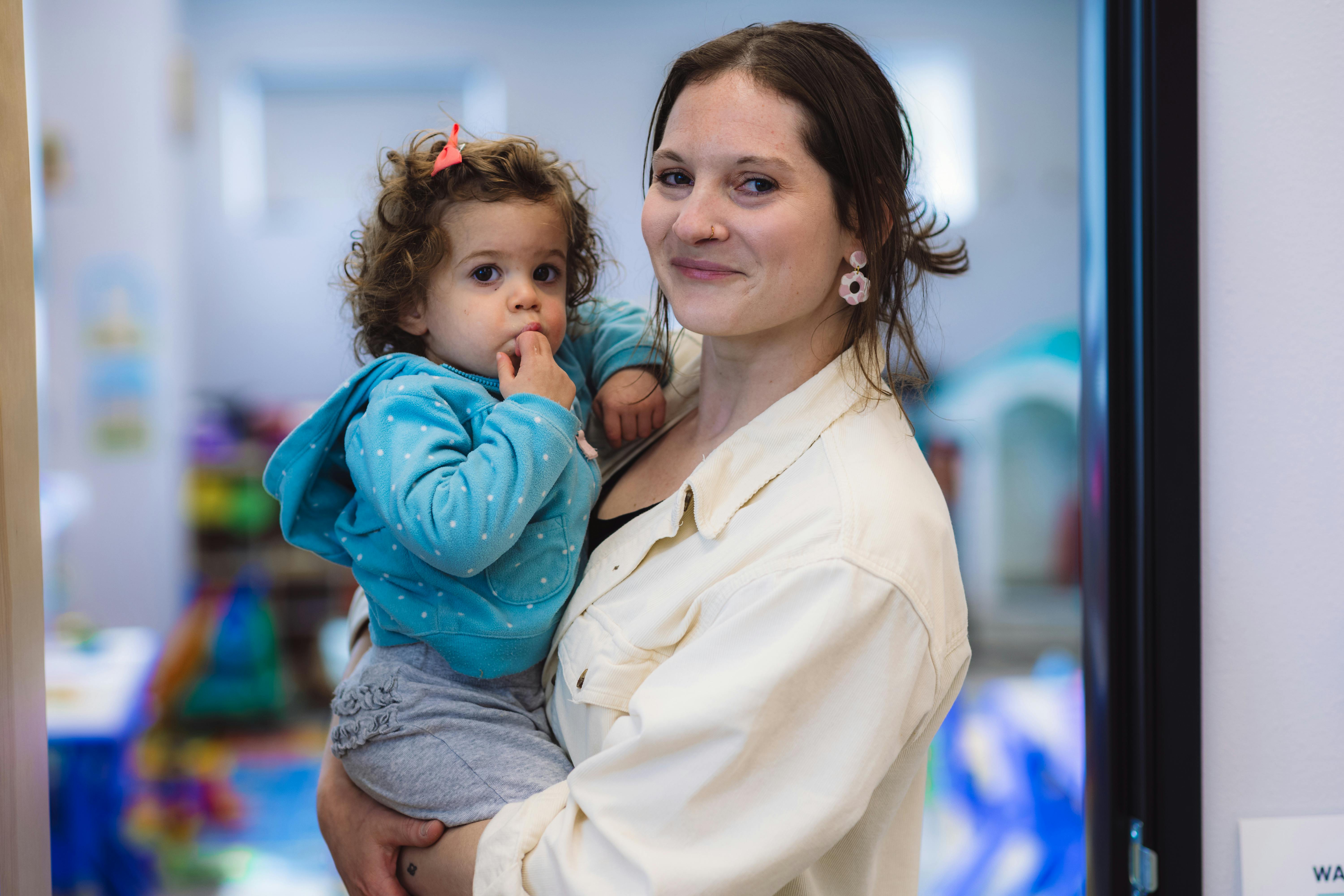 Person holding a child