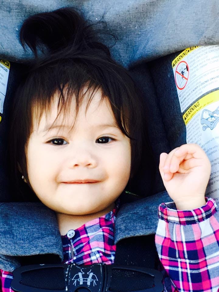 Child in a car seat