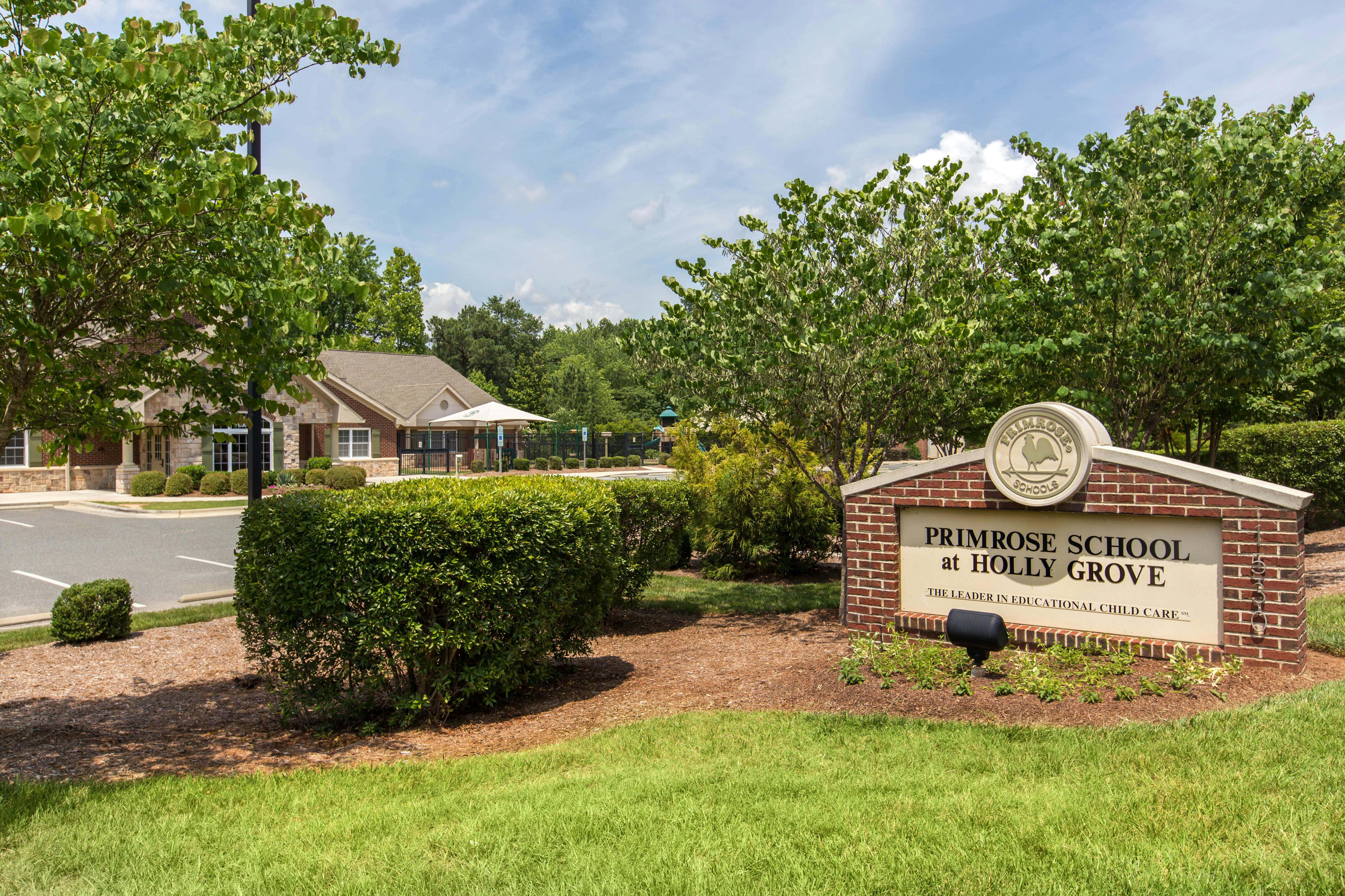 Primrose School at Holly Grove sign